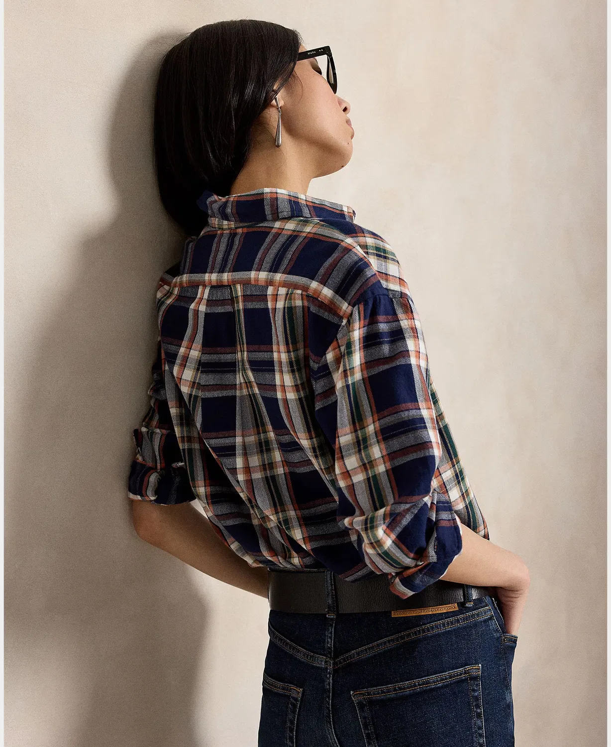 Женская рубашка из хлопка, Polo Ralph Lauren, мультиколор — фото 2