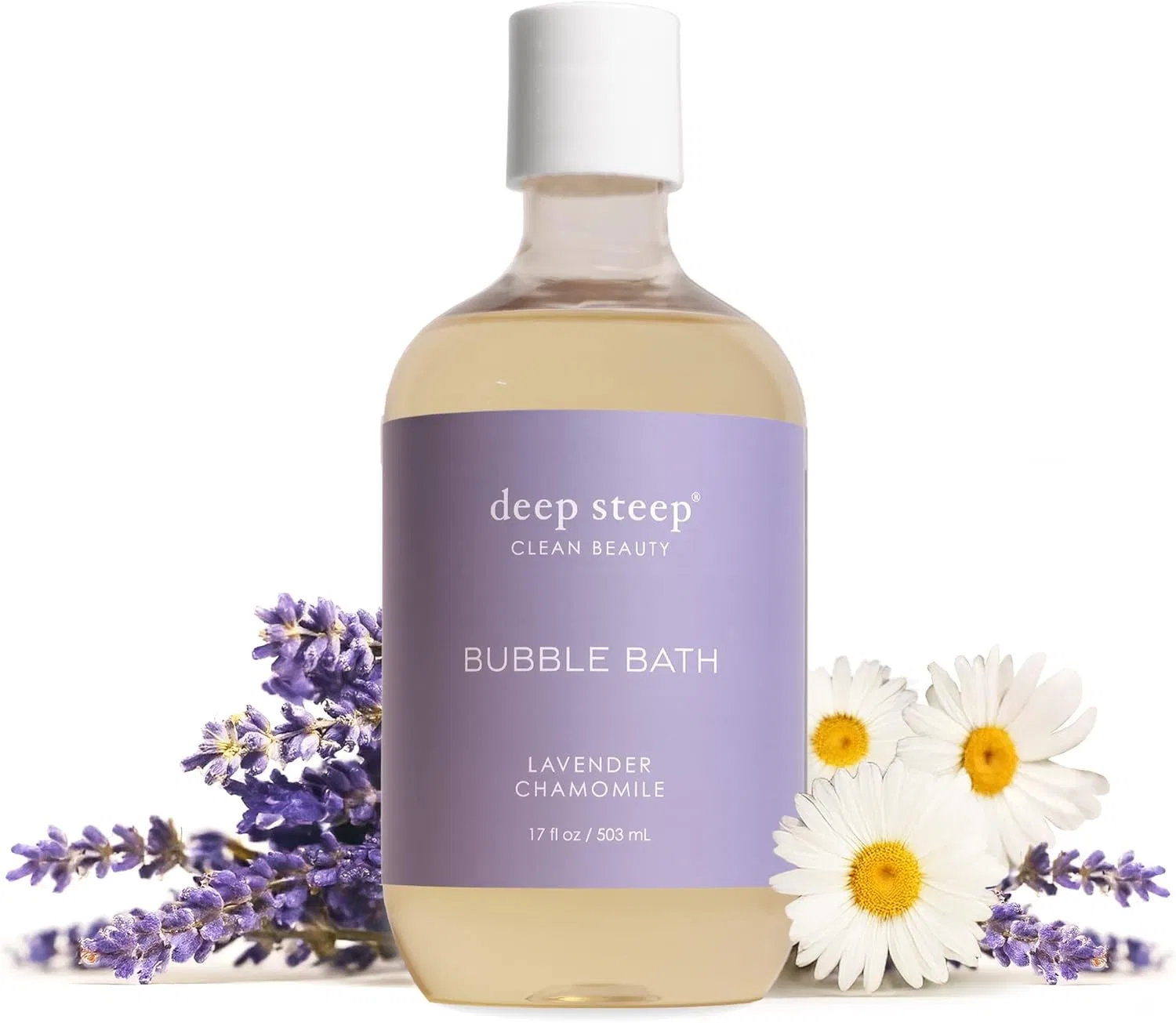 Пена для ванны, Deep Steep, Лаванда Ромашка, 17 oz