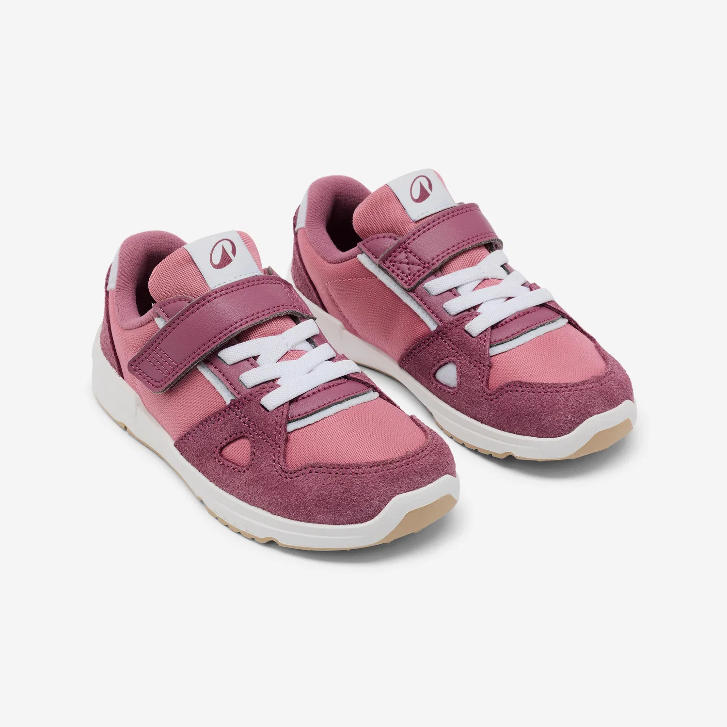 Детские ботинки для девочек с широким носком Stepper Leather Decathlon, Altviolett Altrosa — фото 2