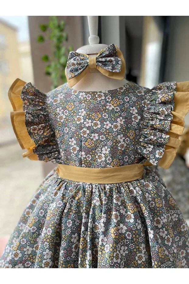 Детское платье для девочек с принтом Sayuker Shop, Multicolor — фото 3
