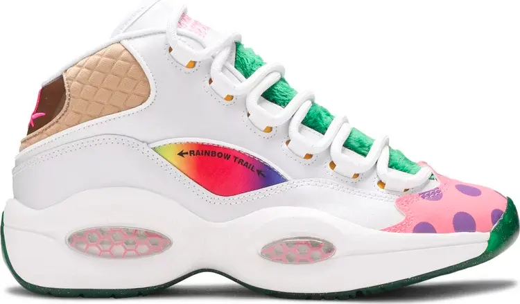 

Кроссовки hasbro x question mid big kid 'candy land' Reebok, белый