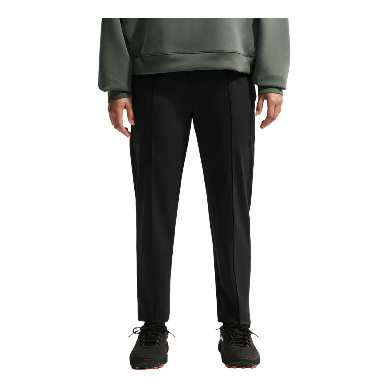 Женские брюки 24.7 PerfectStretch Dri-FIT UV Protection High-Rise Tapered Pants 'Black Dark Smoke Grey' Nike, Black/Dark Smoke Grey