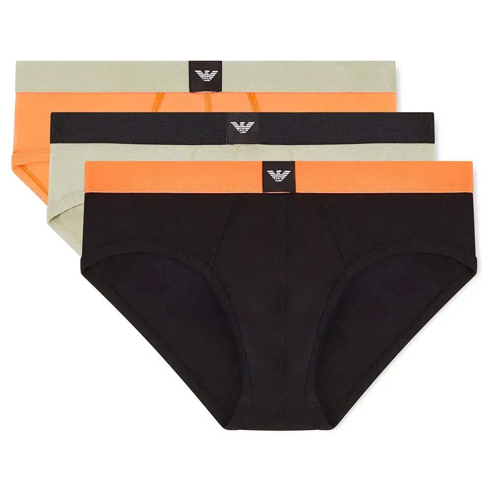 Мужские трусы-слипы с логотипом Emporio armani, Multicolor