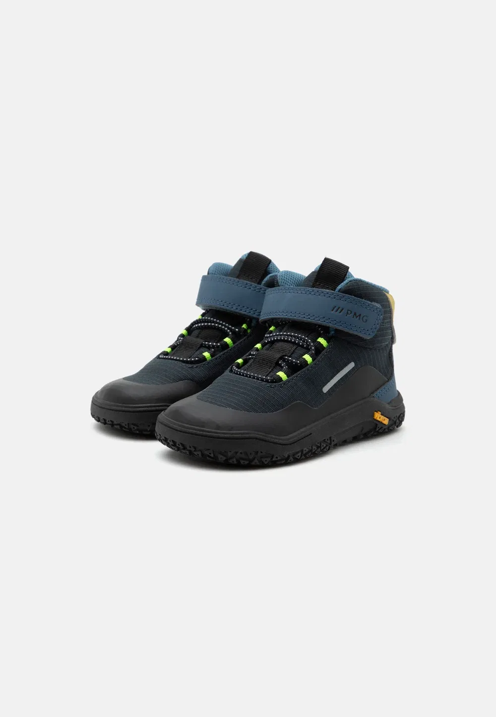 Ботинки Goretex barefoot grander унисекс на шнуровке Primigi, Grey/Royal Blue — фото 2