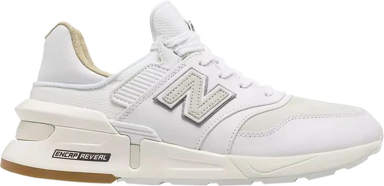 

Кроссовки New Balance 997S 'White Saffiano Leather', белый