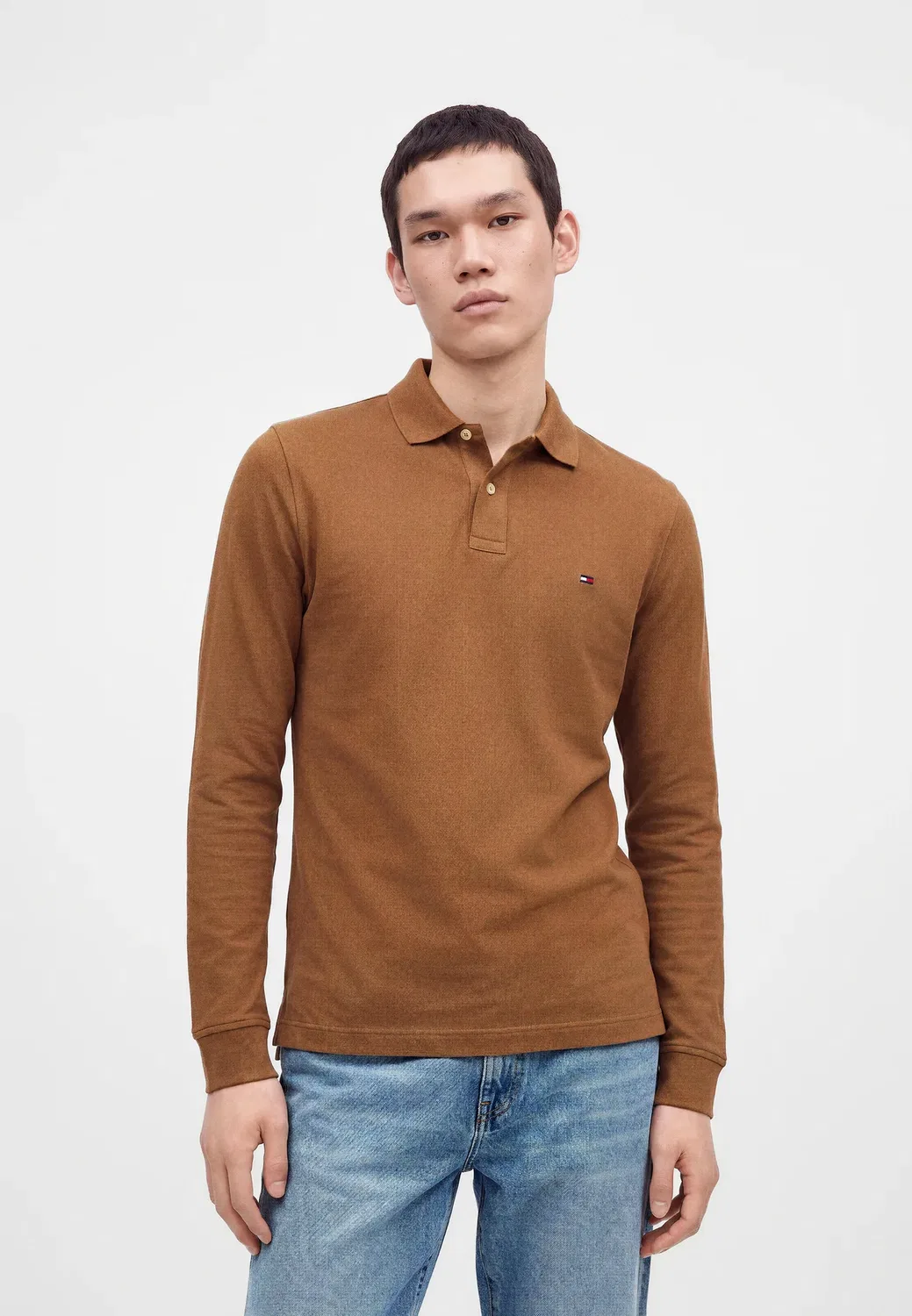 Поло с длинными рукавами, модель 1985 года Tommy Hilfiger, Timeless Tawny