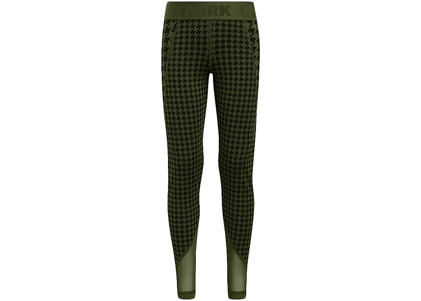Детские леггинсы с лампасами Adidas Ivy Park Halls of Ivy Kids 3-Stripes Tights, Wild Pine/Black