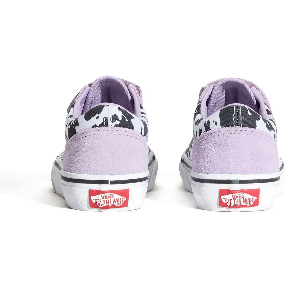 Детские кроссовки для девочек с липучками Old Skool V Vans, Purple — фото 3