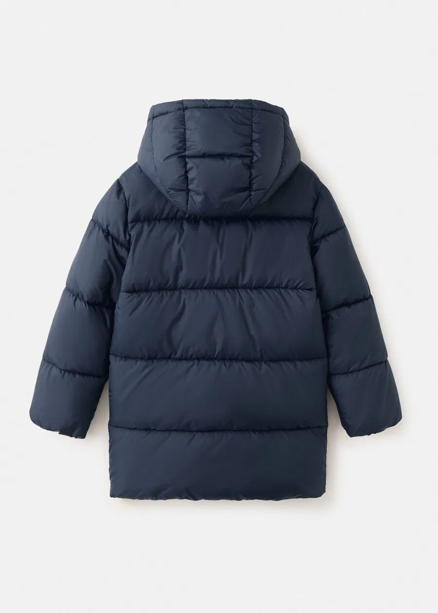 Детское пальто MANGO KIDS 'AMERLONG' цвета морской синевы — фото 2