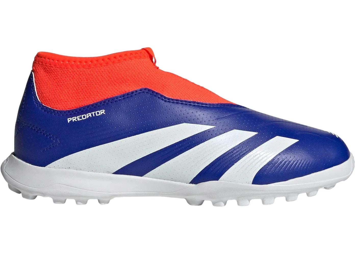 Детские бутсы Predator League без шнуровки Adidas, Lucid Blue Cloud White Solar Red