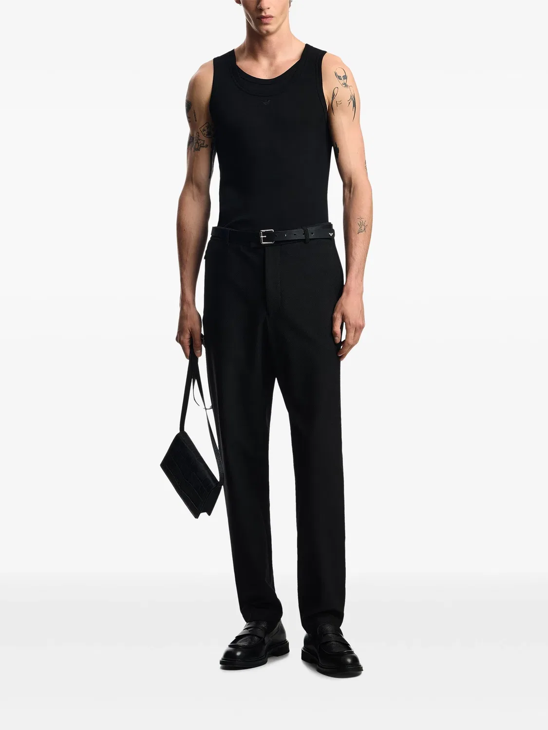 Штаны с карманами на молнии Emporio Armani, черный — фото 2