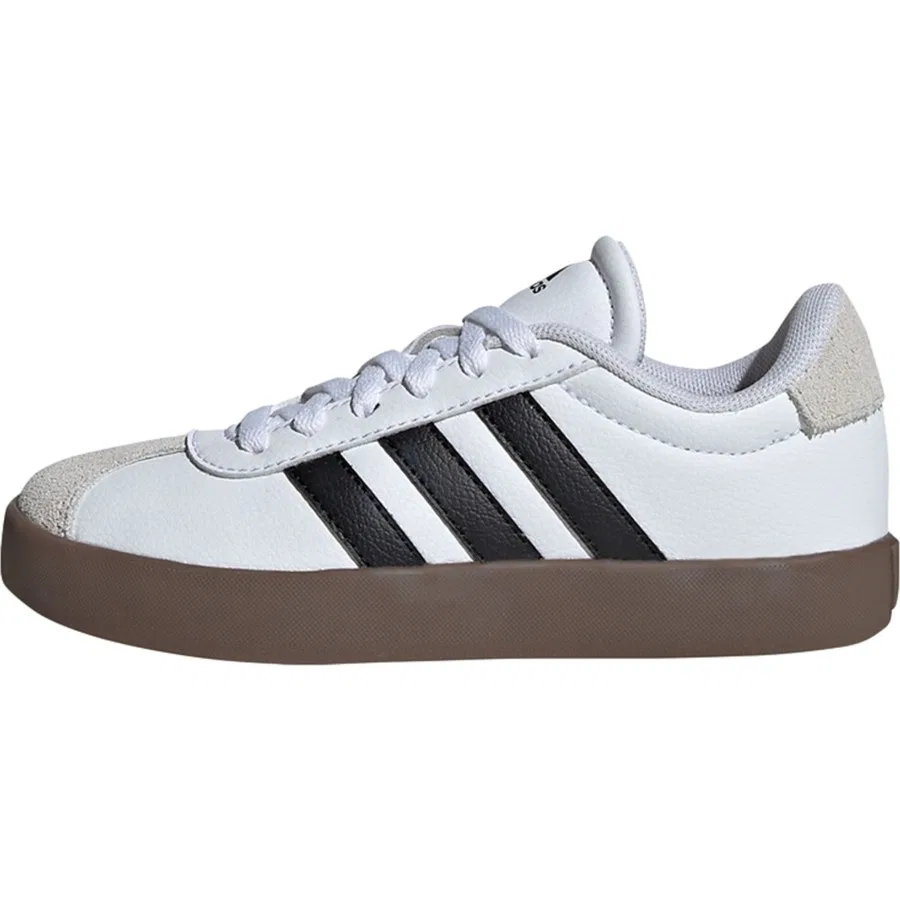 Кеды с низким берцем, с принтом, Sportswear ID9062 VL Court 3.0, adidas, Бело-черно-серый — фото 3