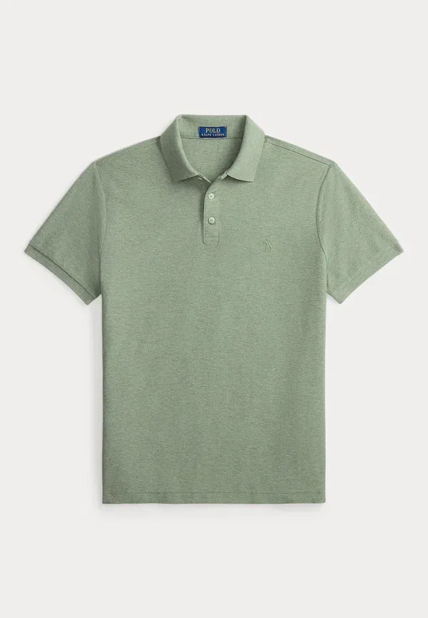 Поло из пике, Polo Ralph Lauren, Greenery Heather — фото 4