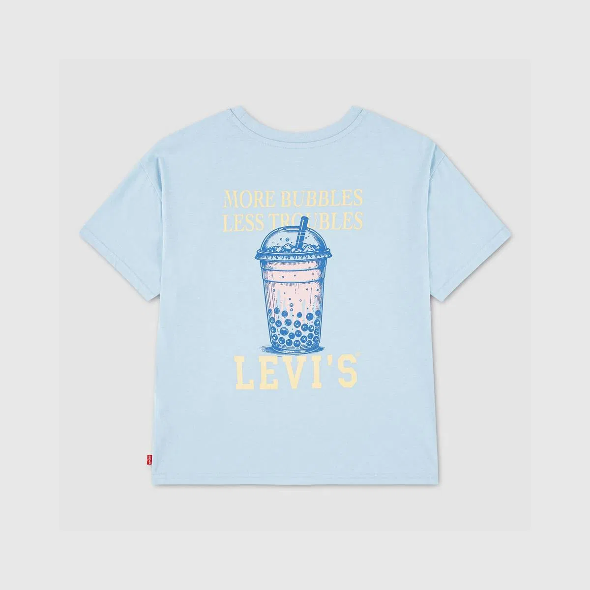 Футболка Boba оверсайз для девочек 4-6 лет Levi's, Angel Falls - Blue — фото 2