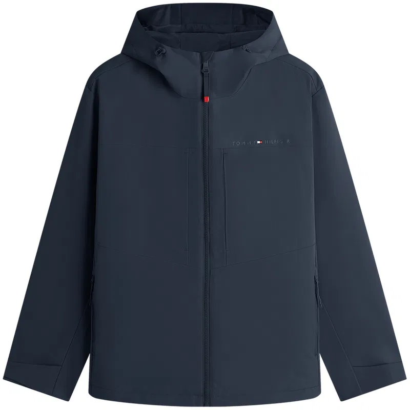 Мужской пуховик с капюшоном Tommy Hilfiger, Navy Blue/Haze Blue DW5