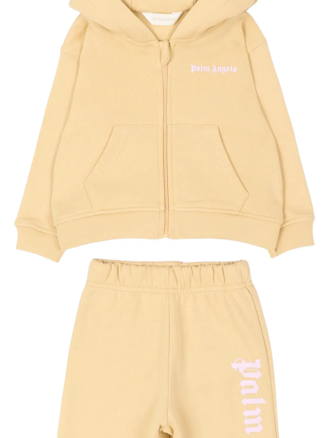 Спортивный костюм с логотипом Palm Angels Kids, нейтральные цвета — фото 3