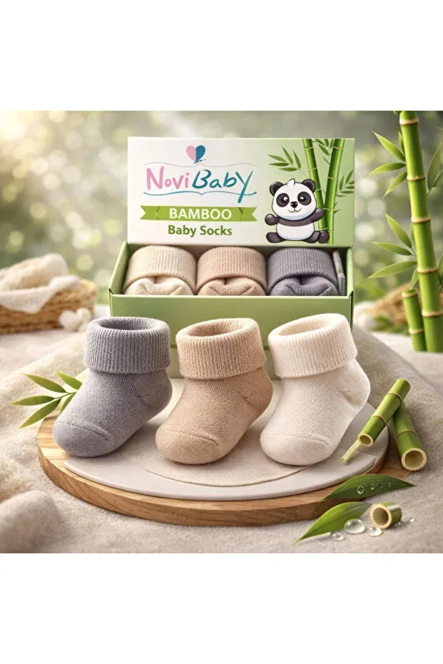 Детские носки для новорожденных хлопковые 3 шт Uncle Novibaby, Uncle