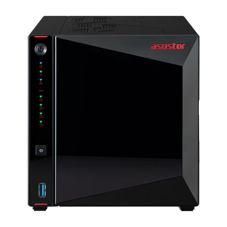 

Сетевое хранилище Asustor AS5404T, 4-дисковое, 4 ГБ, 4 диска по 2 ТБ , чёрный