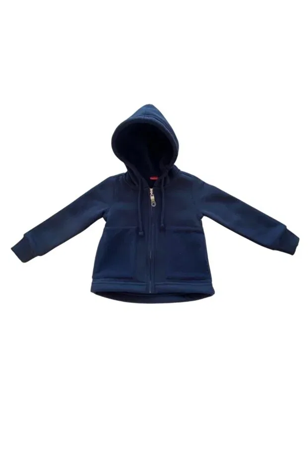 Детское худи для девочек с капюшоном Karamela, Navy Blue — фото 2