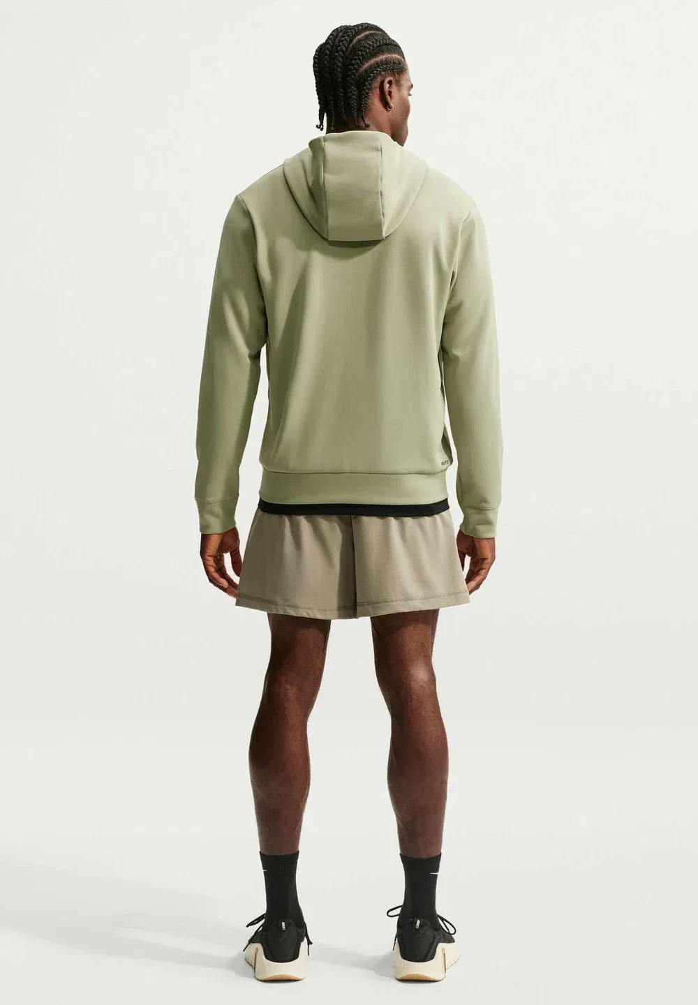 M nk df uv flex flc fz hd - толстовка на молнии Nike Performance, Dusty Olive/Dusty Olive/Black — фото 2