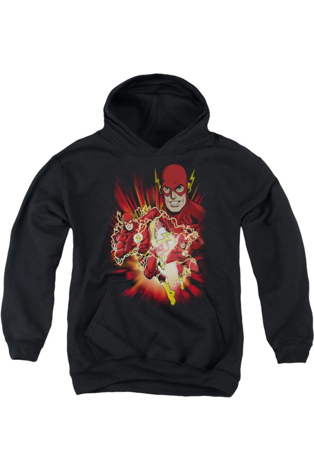 

Молодежная толстовка с капюшоном Justice League of America Speed Force Gildan, черный