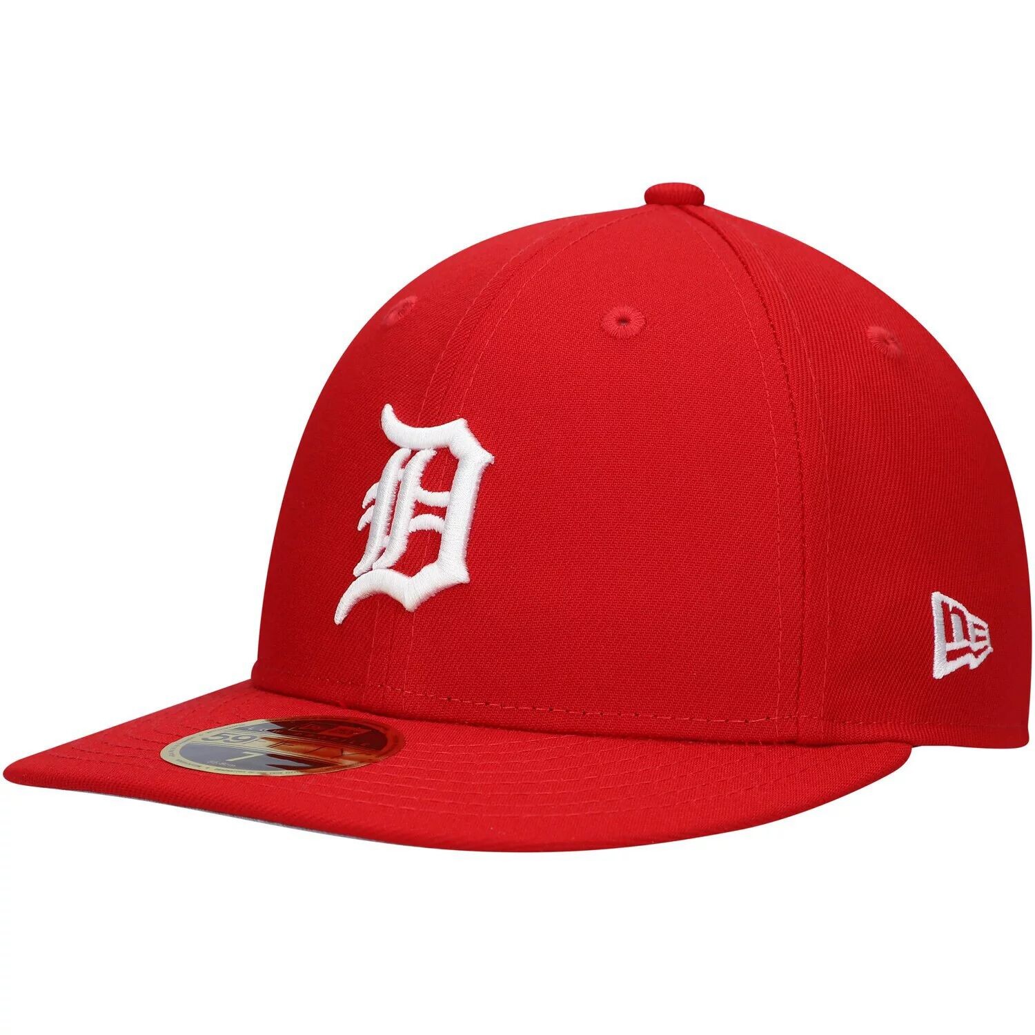 

Мужская облегающая шляпа New Era Scarlet Detroit Tigers Low Profile 59FIFTY