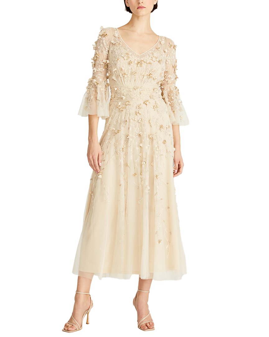 

Тиа Золен Платье миди с декоративными элементами Theia, коричневый