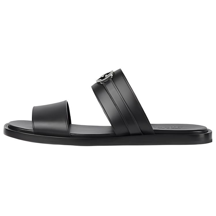 

Gucci Мужские тапочки-шлепанцы с переплетающимися элементами, черный