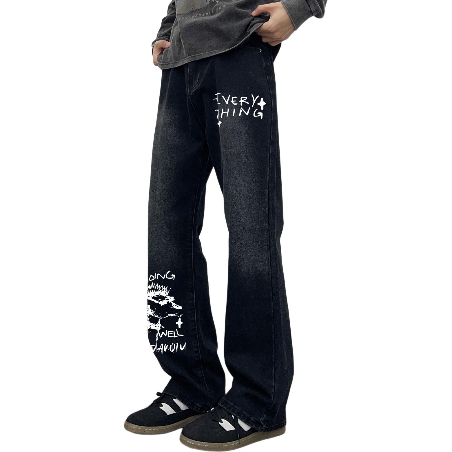 

Джинсы Unisex Moderate Straight Fit HUANQIU, черный серый