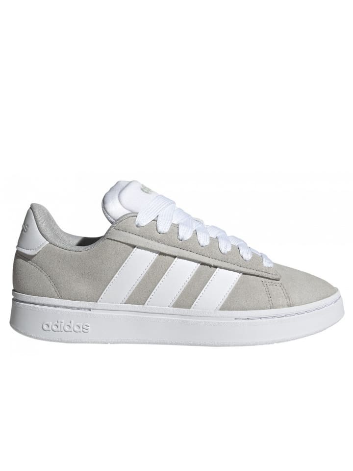 

Кроссовки на шнуровке adidas, серый