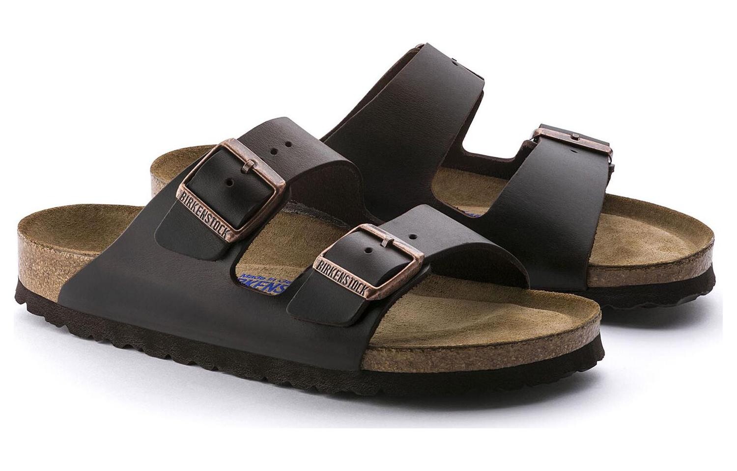 Сандалии Birkenstock Arizona Soft Footbed унисекс, темно-коричневый — фото 4