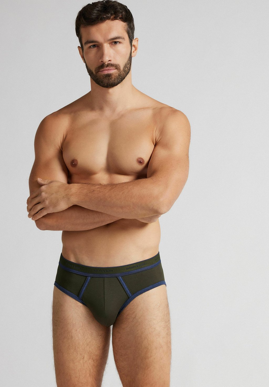 

Трусы AUS STRETCH MIT LOGO IUMAN Intimissimi Uomo, зеленый
