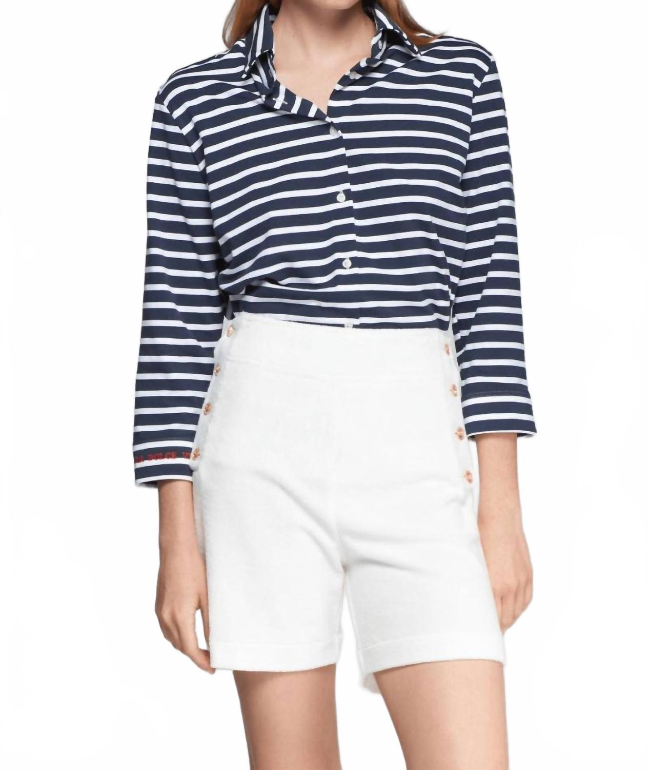 

Шорты Tea Sweatshirt Bermuda Short In White Vilagallo