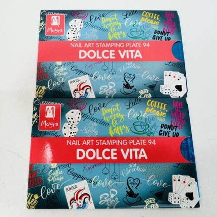 

Пластина для стемпинга, вспомогательная пластина для нейл-арта 94 Dolce Vita Moyra