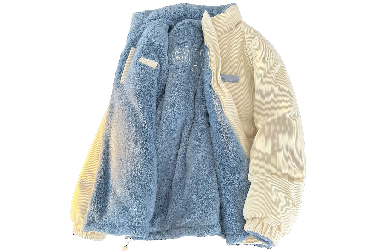 

ПППуховик Unisex Stand Collar утепленный реверсивный WARRIOR, 杏色双面穿【强推加厚款】