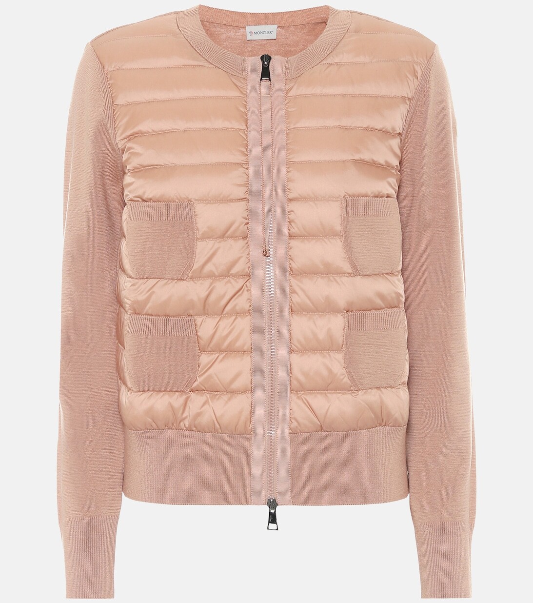 

Куртка из пуха и шерсти MONCLER, розовый