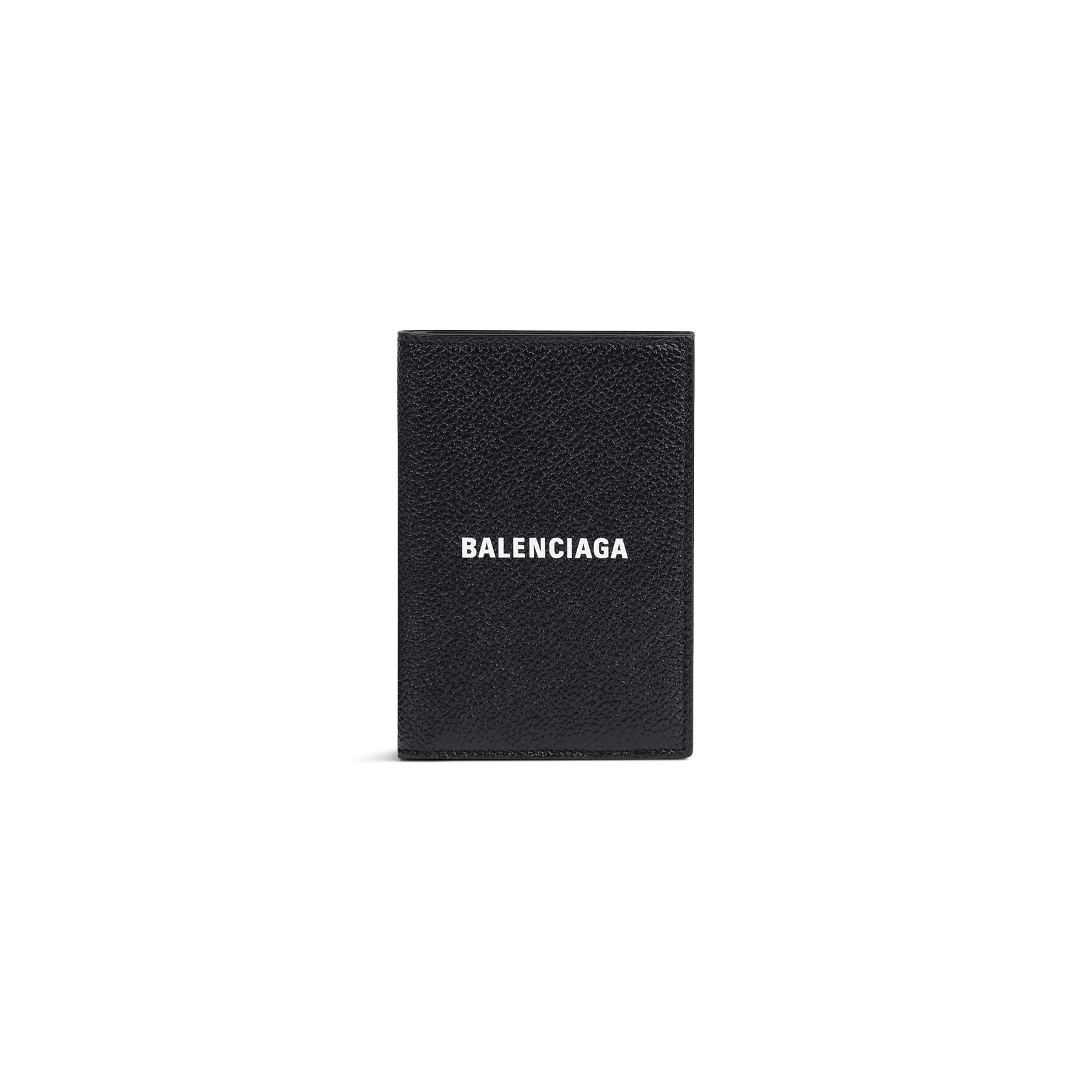

Вертикальный складной кошелек для наличных BALENCIAGA, черный/белый