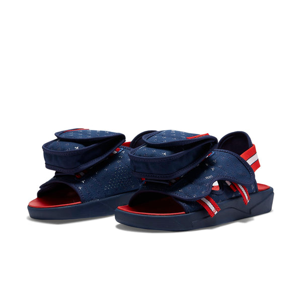 Тапочки paris saint-germain x ls slide 'midnight navy red' Air Jordan, синий — фото 3