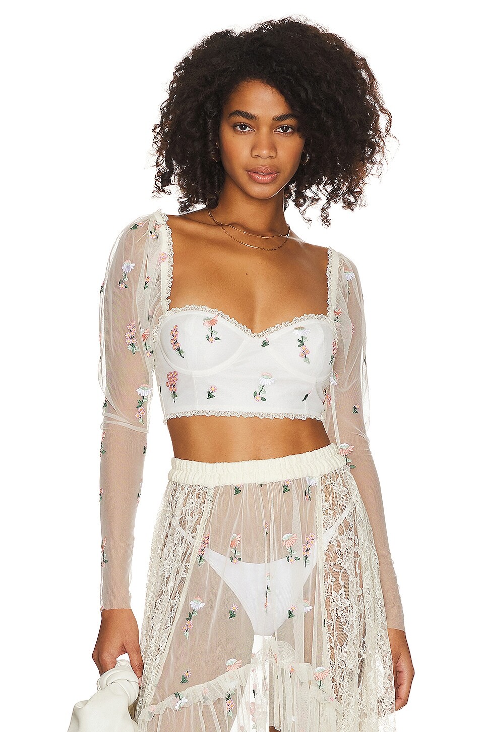 

Топ MAJORELLE Keilah Crop, слоновая кость