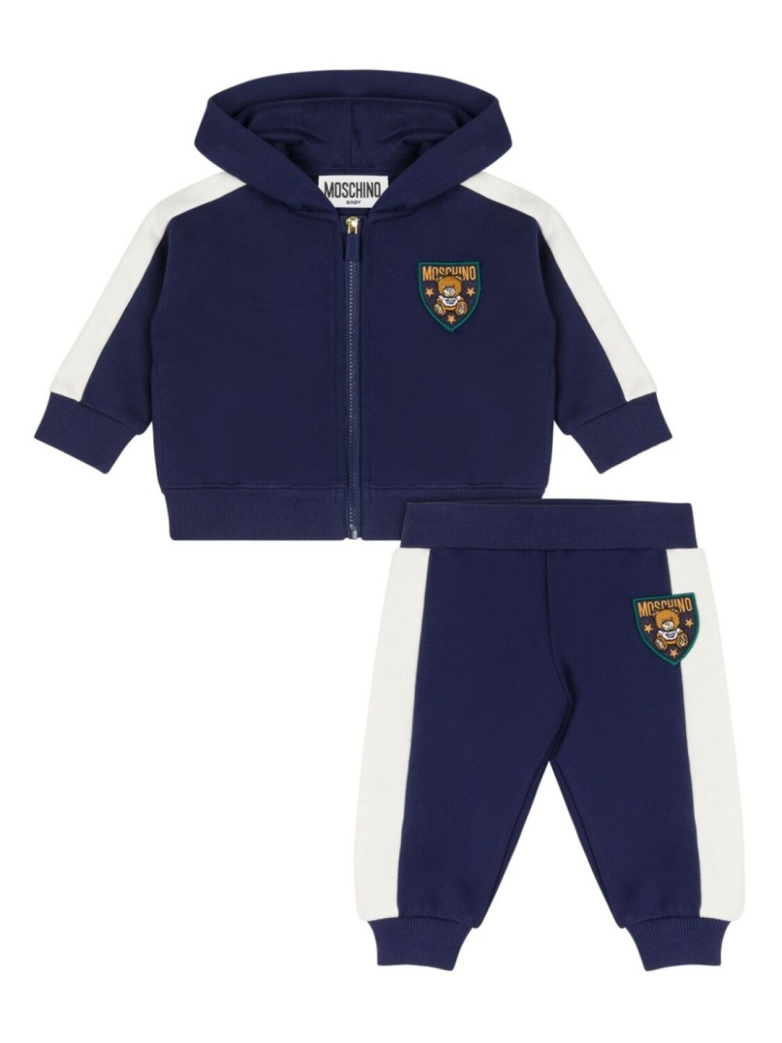 

Moschino Kids спортивный костюм с принтом Teddy Bear, синий
