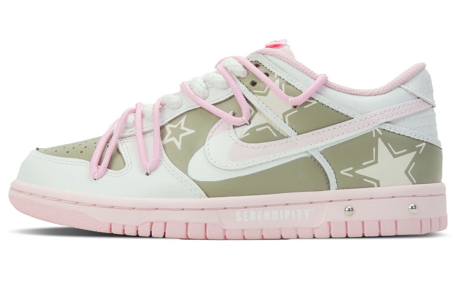 

Кроссовки Nike Dunk Skateboarding Shoes Women's Low-top Mesa/Tactile Rose/Cloud White, розовый