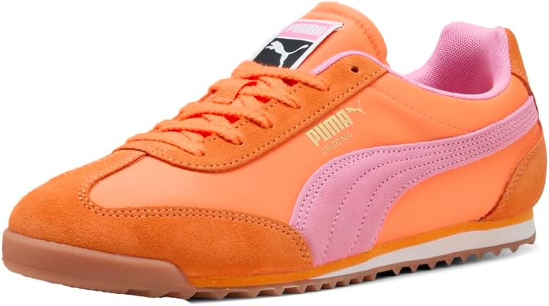 Мужские кроссовки PUMA Arizona из нейлона с шнуровкой - оранжевые — фото 2