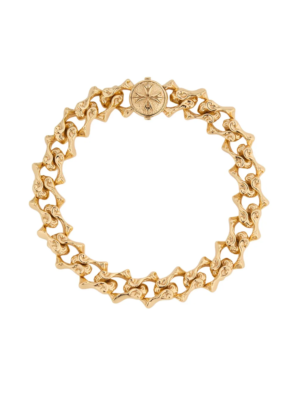 

Браслет с логотипом и острой цепью Emanuele Bicocchi, золотистый