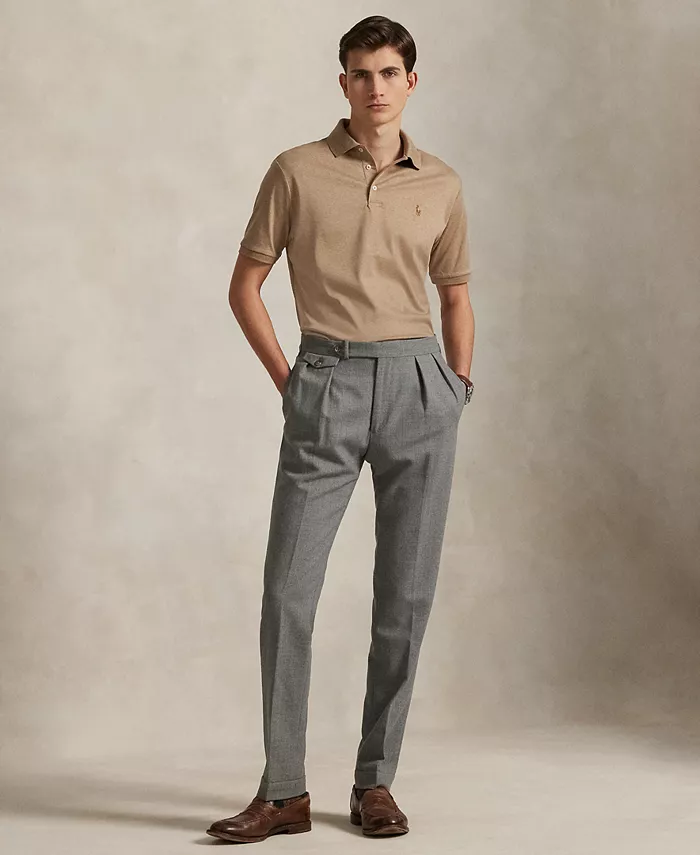 

Мужская классическая поло из мягкого хлопка Polo Ralph Lauren, коричневый