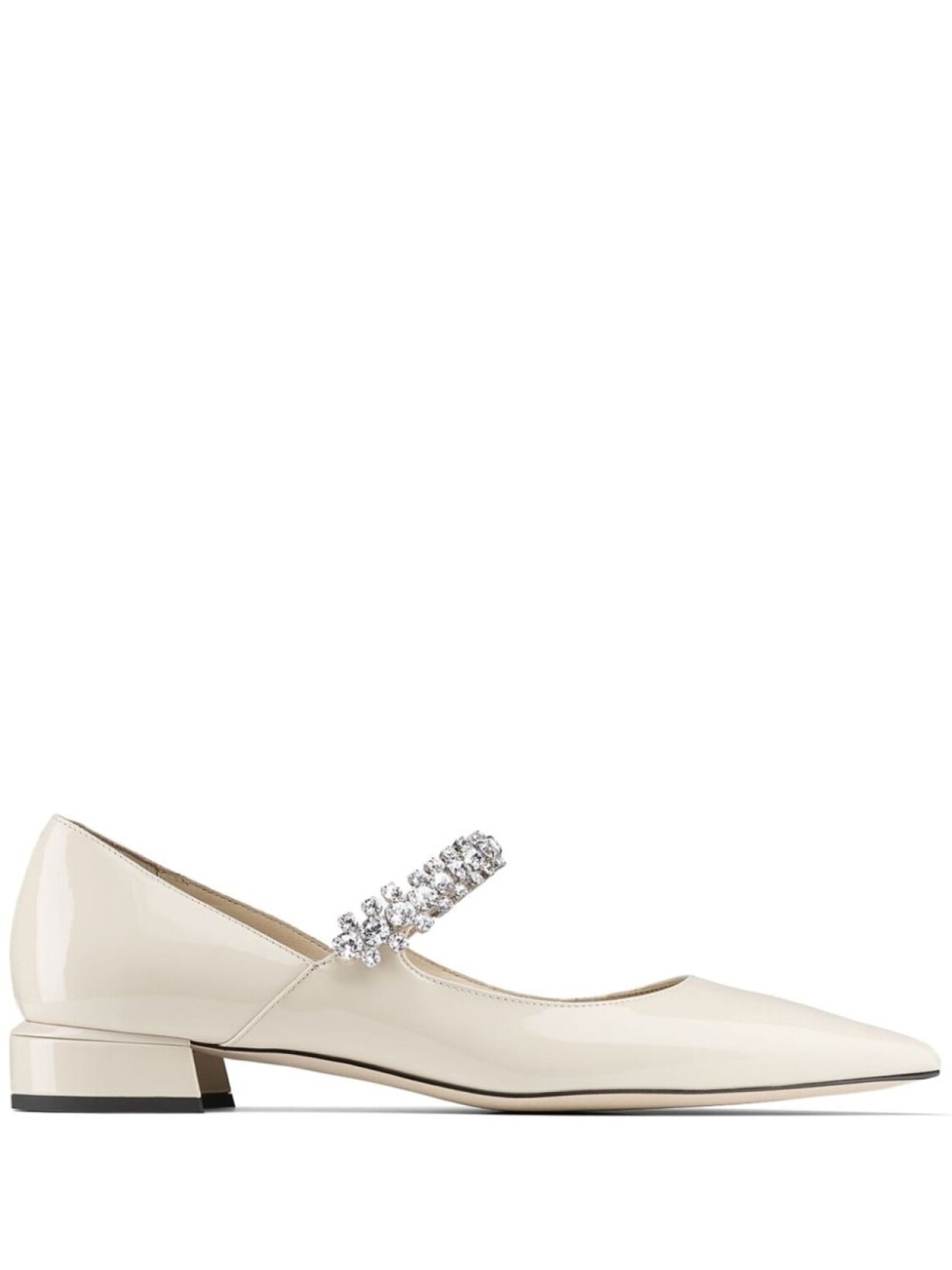 Балетки Bing с кристаллами Jimmy Choo, бежевый
