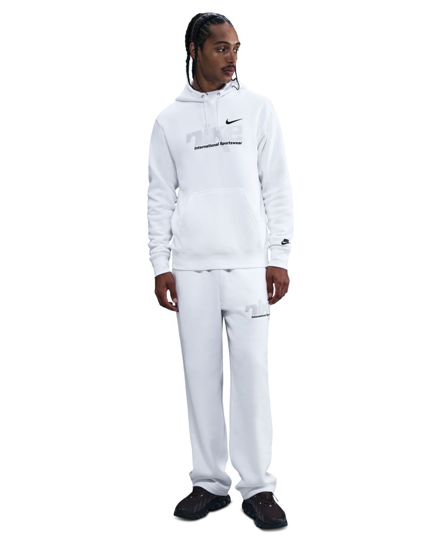

Мужская спортивная толстовка Sportswear Club с капюшоном Nike, White/Metallic Gold