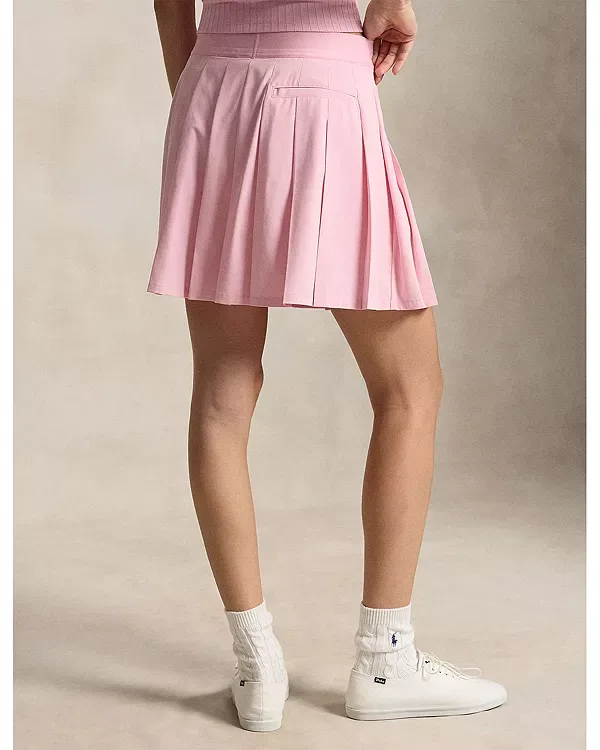 Плиссированная юбка-шорты А-силуэта Ralph Lauren, Pink — фото 3