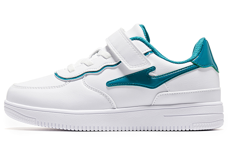 

Износостойкие детские скейтбординговые кроссовки White Green Kids' ERKE KIDS, белый/patina