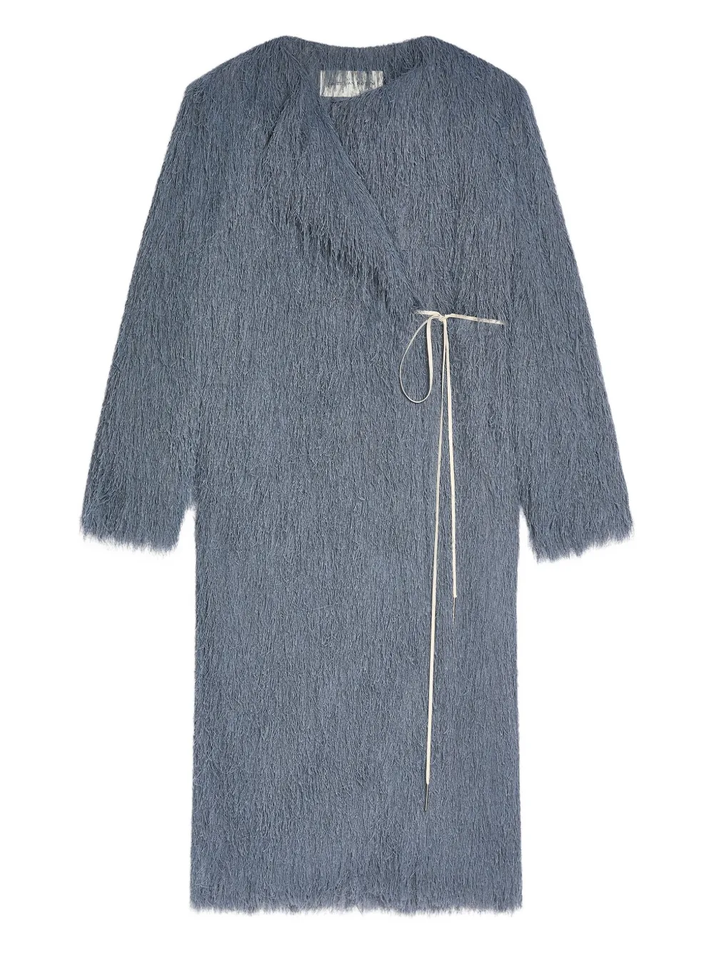 

Пальто с запахом DRIES VAN NOTEN, синий
