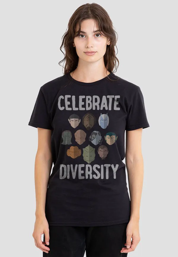 

Футболка с принтом star trek "celebration diversity" Cotton Soul, Black, Черный, Футболка с принтом star trek "celebration diversity" Cotton Soul, Black